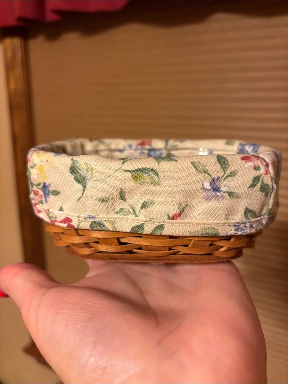 Longaberger Raspberry Basket Set